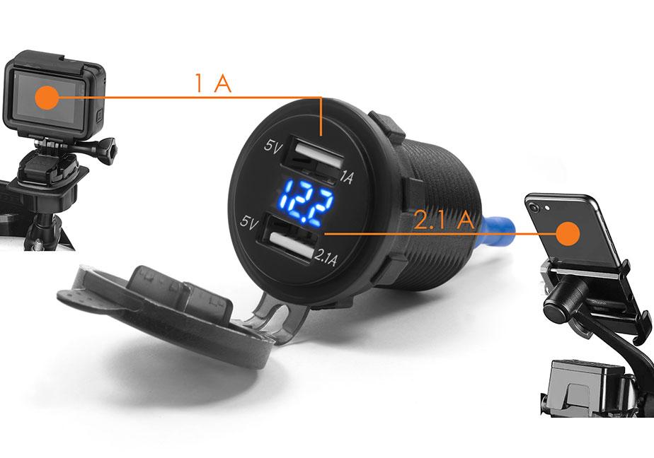 Motorcycle usb socket - MUS10