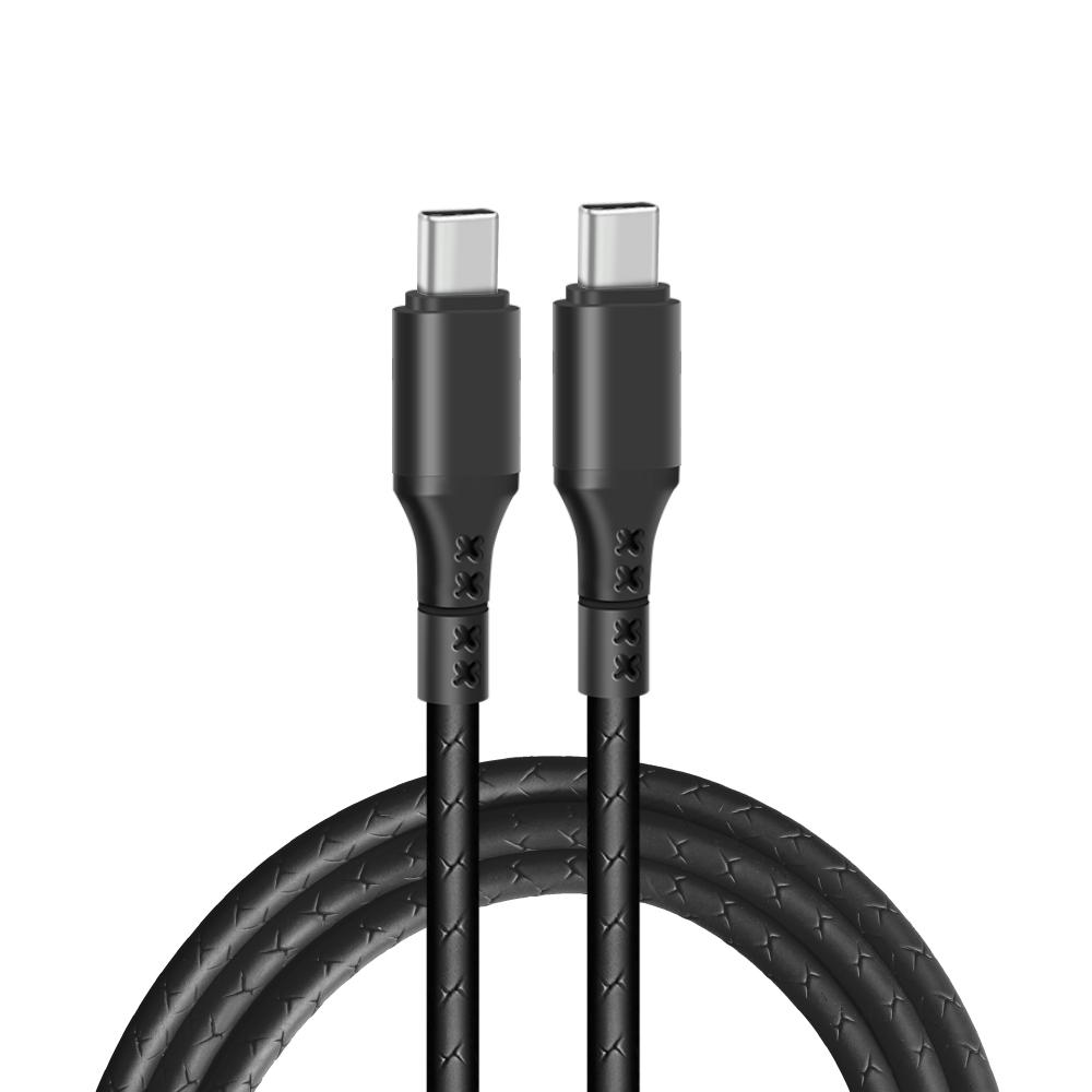 Reinforced cable Ampere USB type-C - USB type-C - eXtremestyle® - 1 m - black