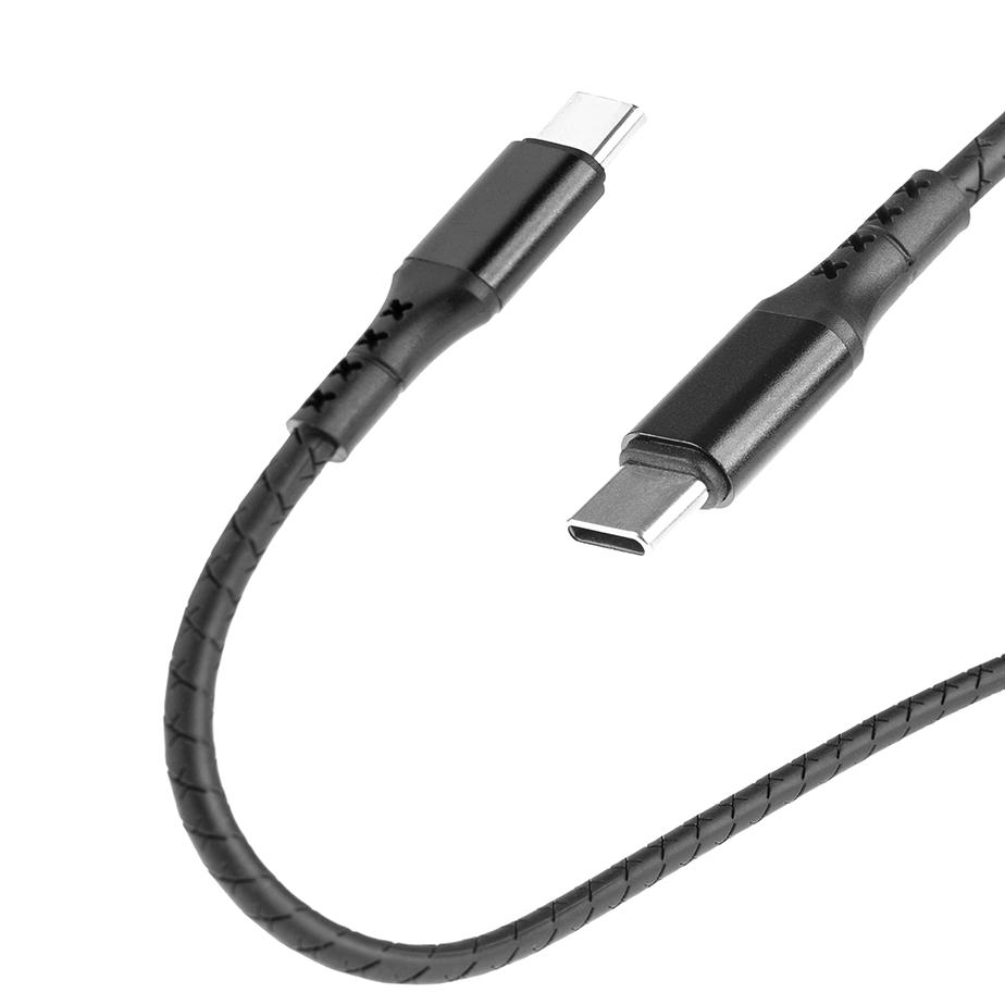 Reinforced cable Ampere USB type-C - USB type-C - eXtremestyle® - 1 m - black