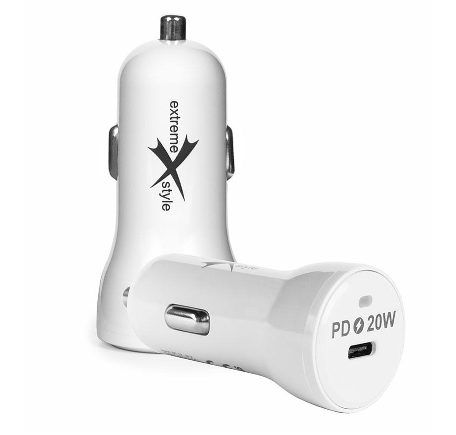 Car charger eXtreme® Ampere - PD - ACCC320W - biała