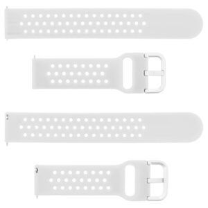 Pasek silikonowy S08 - biały - 20 mm