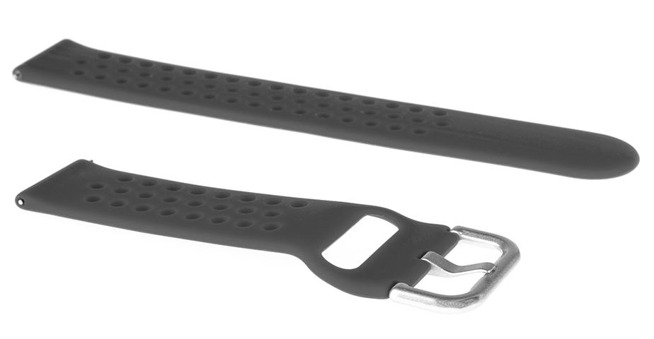 Pasek silikonowy S08 - ciemnoszary - 20 mm