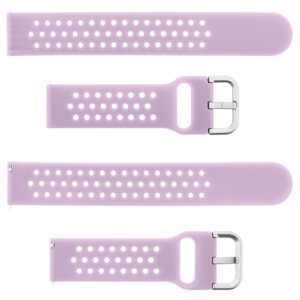 Pasek silikonowy S08 - jasnofioletowy - 22 mm