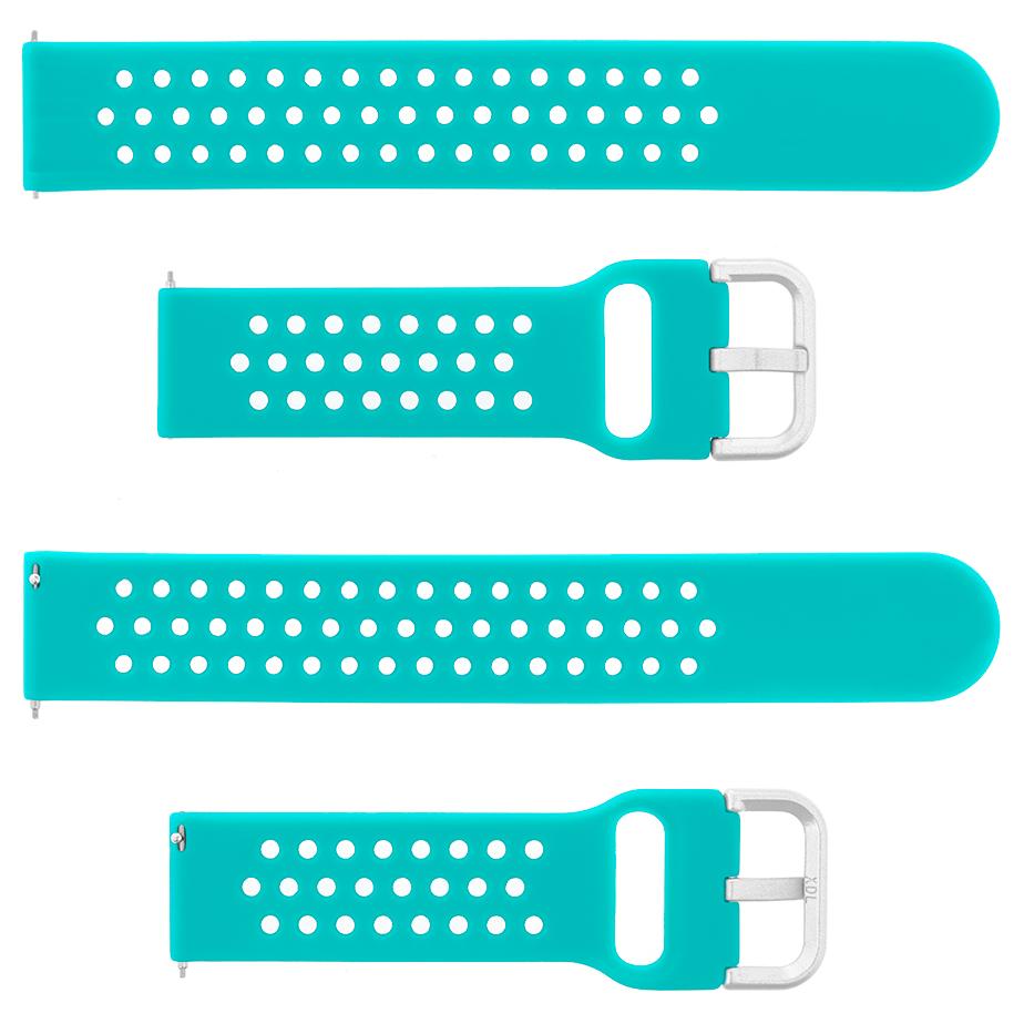 Pasek silikonowy S08 - miętowy - 22 mm