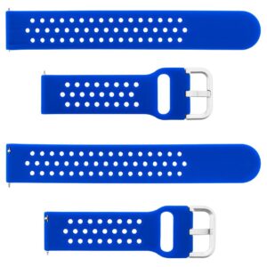 Pasek silikonowy S08 - niebieski - 20 mm