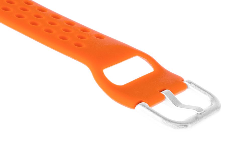 Pasek silikonowy S08 - pomarańczowy - 22 mm