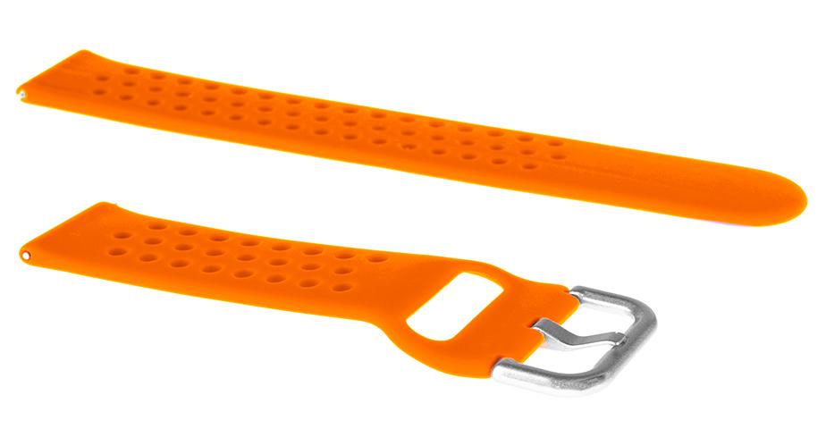 Pasek silikonowy S08 - pomarańczowy - 20 mm