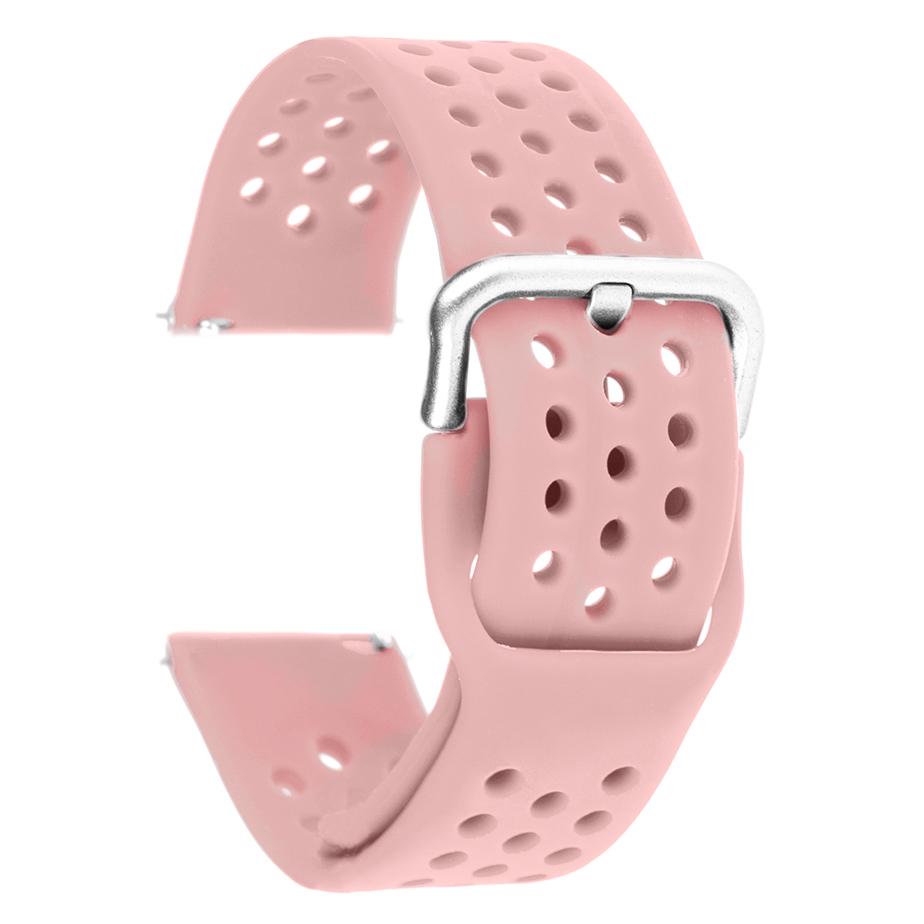 Pasek silikonowy S08 - różowy - 22 mm