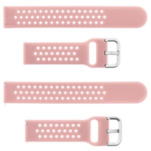 Pasek silikonowy S08 - różowy - 20 mm