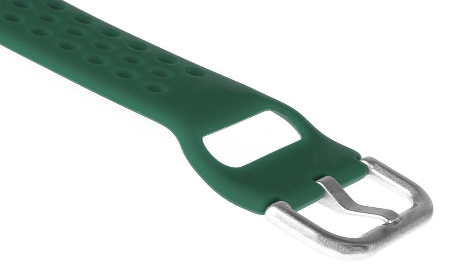 Pasek silikonowy S08 - zielony - 20 mm
