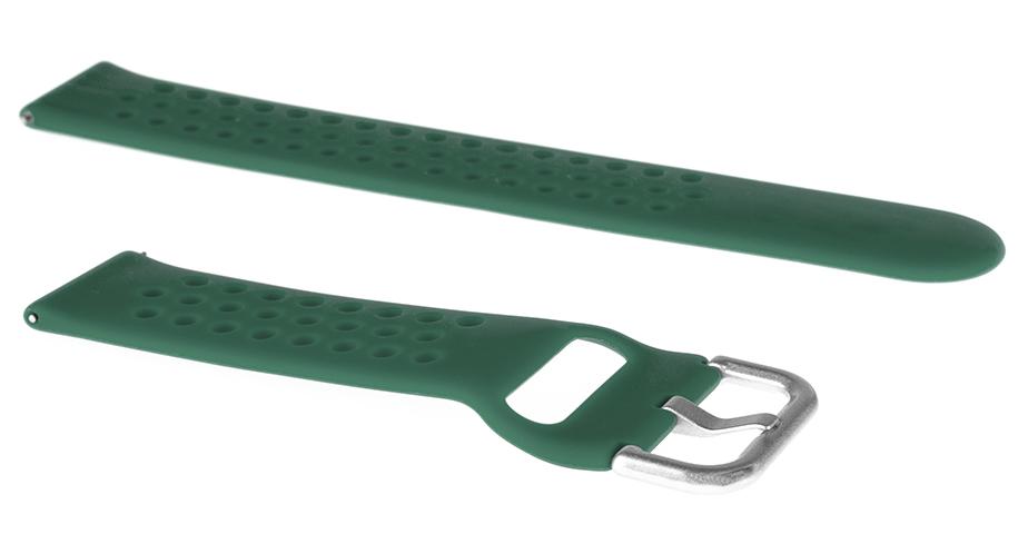 Pasek silikonowy S08 - zielony - 20 mm