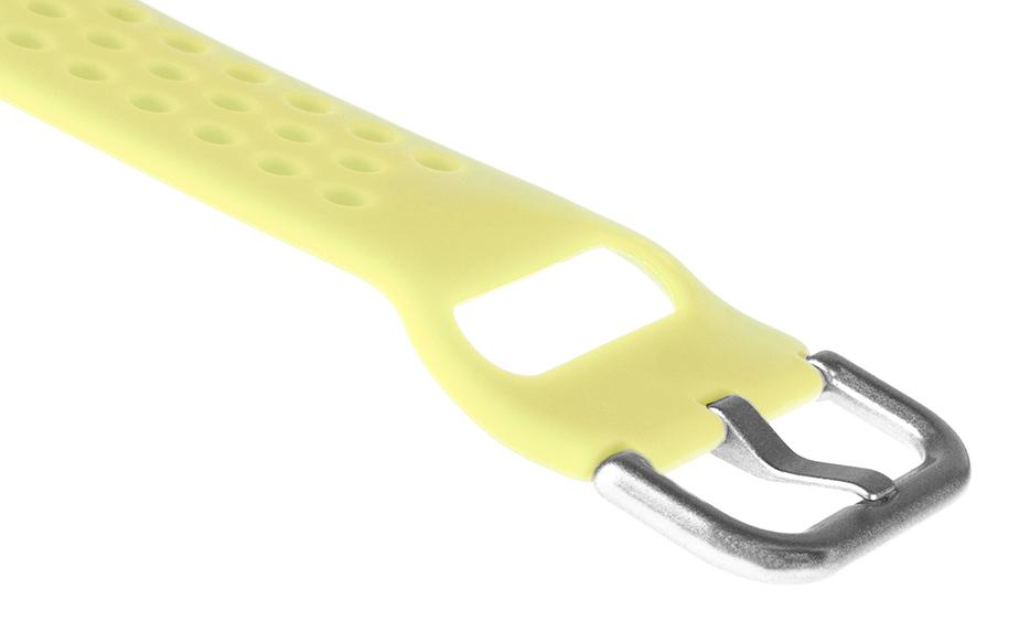 Pasek silikonowy S08 - żółty - 22 mm
