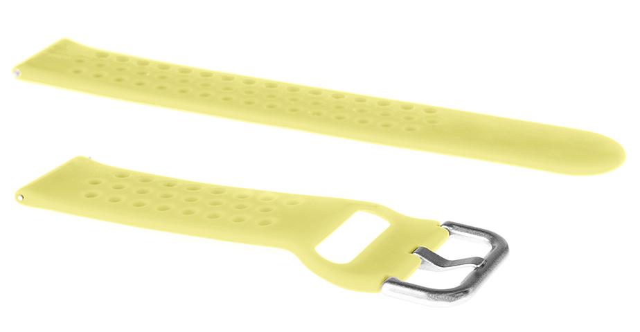 Pasek silikonowy S08 - żółty - 20 mm