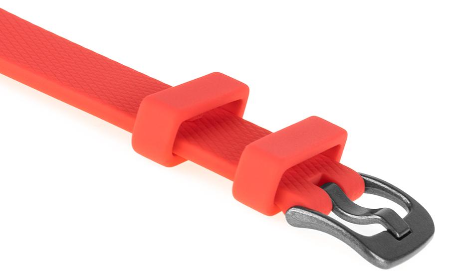 Pasek silikonowy S07 - czerwony - 22 mm