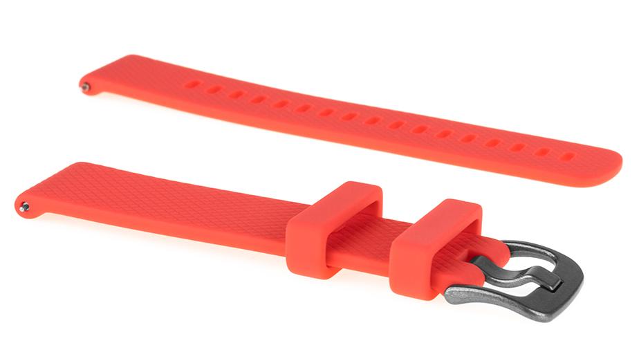 Pasek silikonowy S07 - czerwony - 22 mm