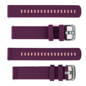 Pasek silikonowy S07 - fioletowy - 20 mm