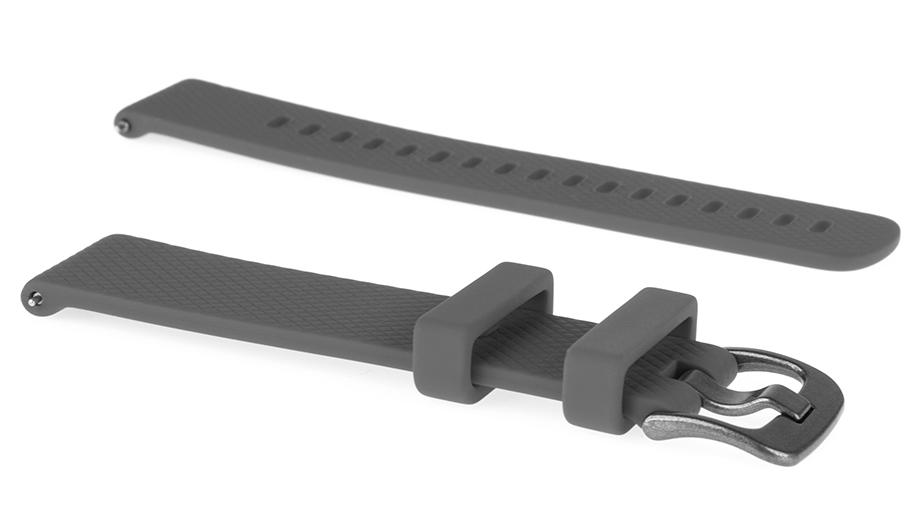 Pasek silikonowy S07 - grafitowy - 22 mm