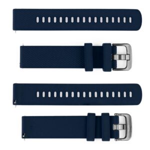 Pasek silikonowy S07 - granatowy - 18 mm