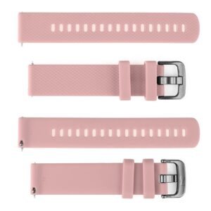 Pasek silikonowy S07 - różowy - 22 mm