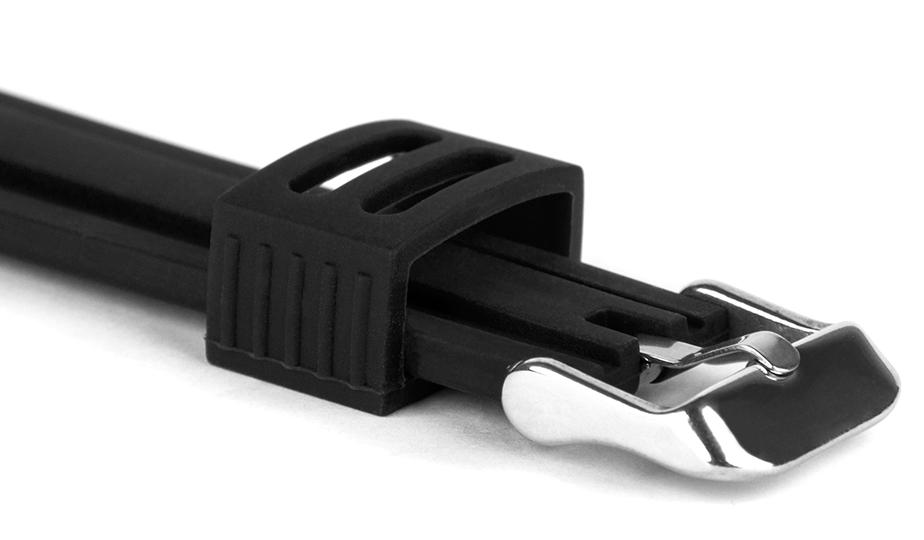 Pasek silikonowy Z05 - czarny - 24 mm