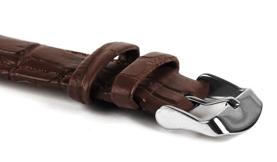 Leather strap C1 - dark brown - 14 mm