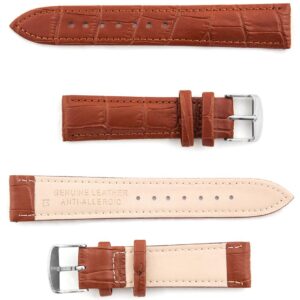 Leather strap C1 - light brown - 14 mm