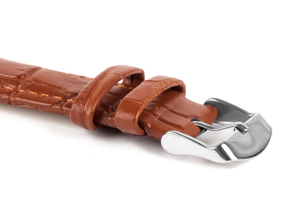Leather strap C1 - light brown - 12 mm