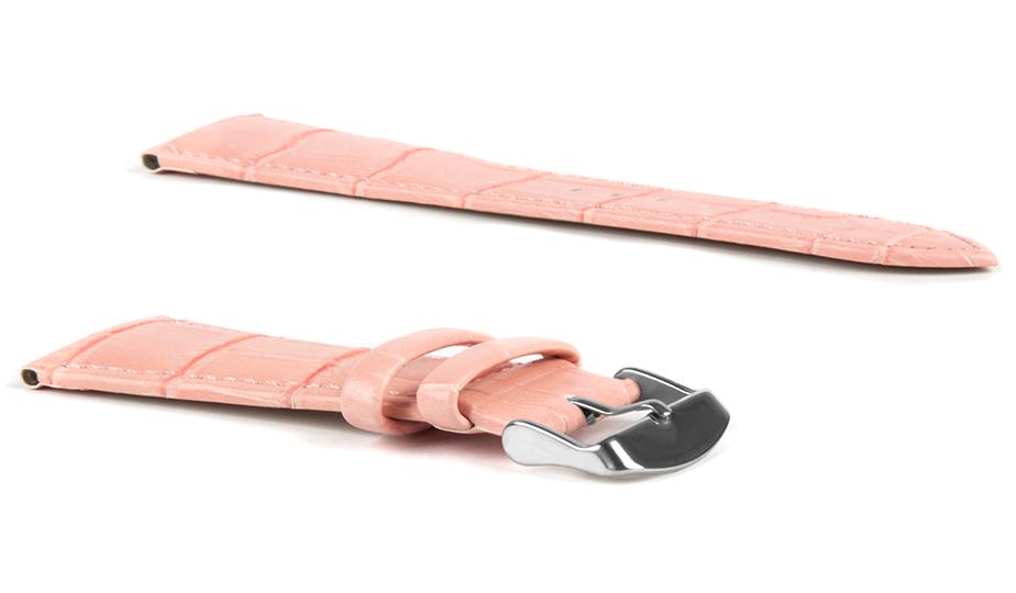 Leather strap C1 - pink - 24 mm