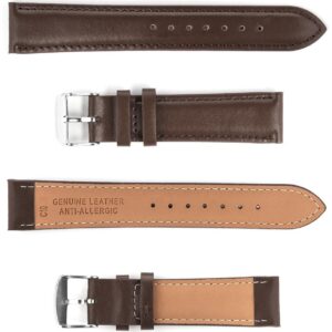 Pasek skórzany C10 - ciemny brąz - 10 mm