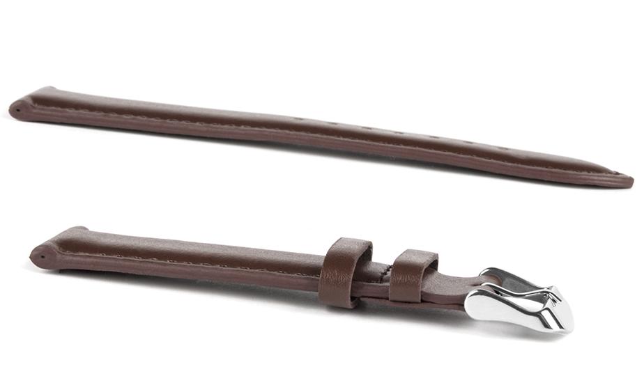 Pasek skórzany C10 - ciemny brąz - 24 mm