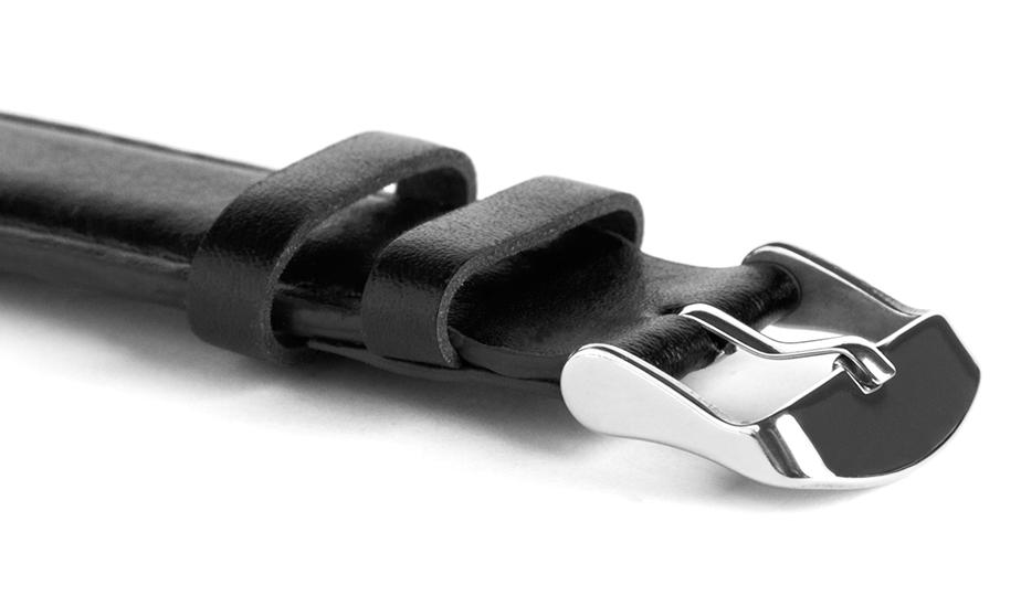 Pasek skórzany C10 - czarny - 20 mm