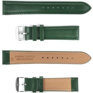 Pasek skórzany C10 - zielony - 10 mm