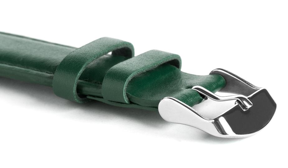 Pasek skórzany C10 - zielony - 18 mm