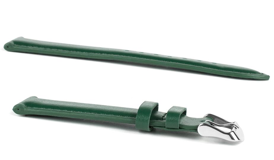 Pasek skórzany C10 - zielony - 18 mm