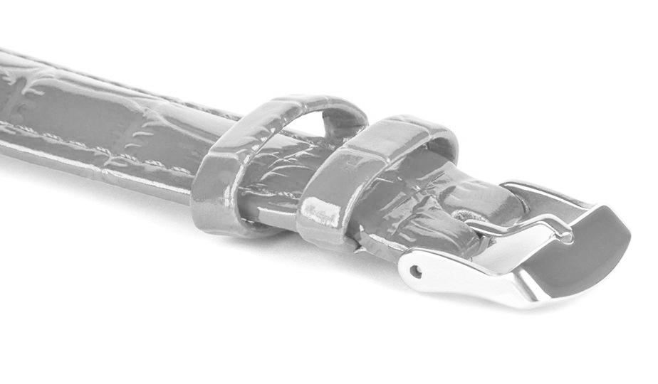 Pasek skórzany C11 - szary - 16 mm