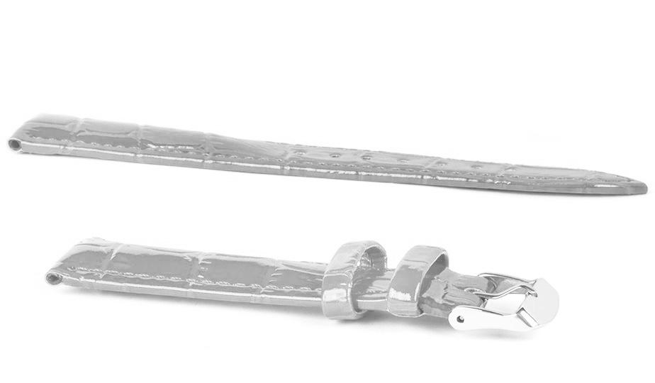 Pasek skórzany C11 - szary - 16 mm