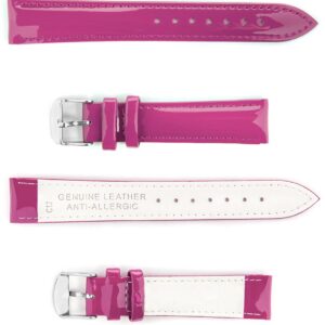 Pasek skórzany C12 - różowy - 20 mm