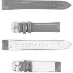 Pasek skórzany C12 - szary - 18 mm