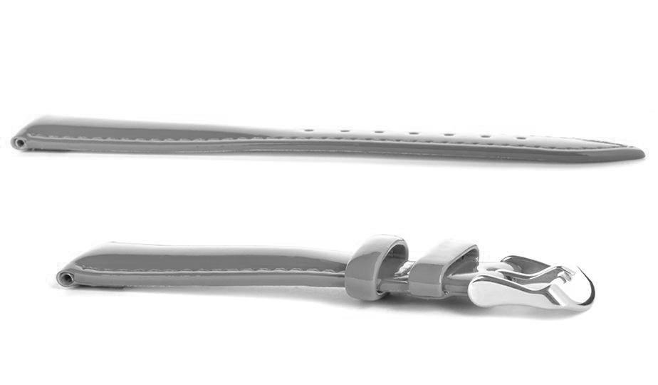 Pasek skórzany C12 - szary - 18 mm