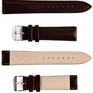 Leather strap C2 - dark brown - 12 mm