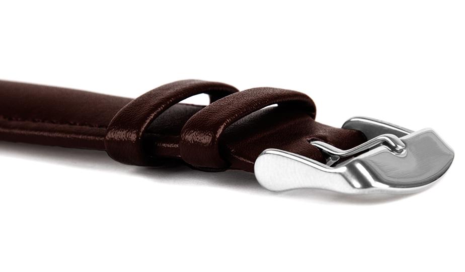 Leather strap C2 - dark brown - 14 mm