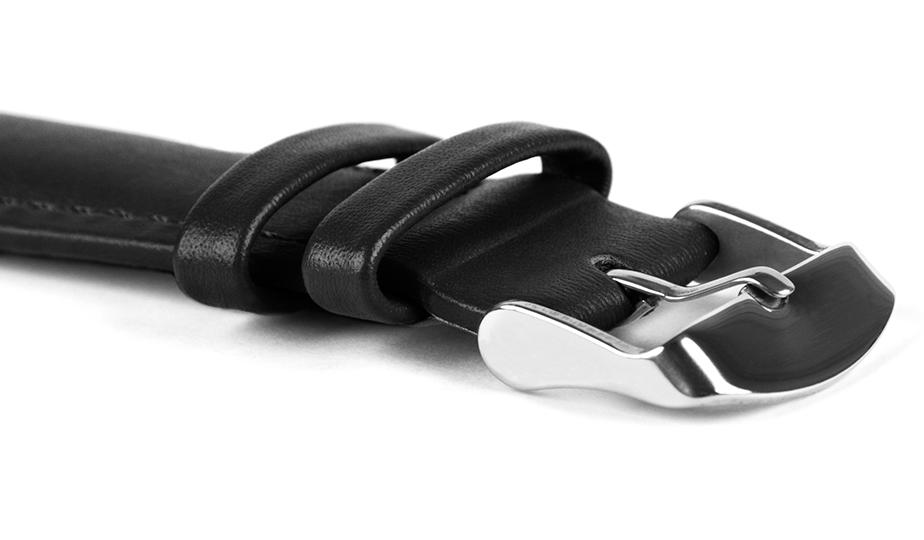 Leather strap C2 - black - 26 mm