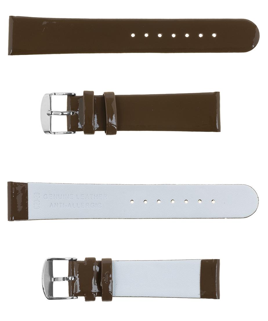 Pasek skórzany C20 - brązowy - 22 mm