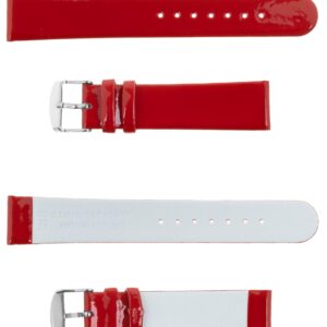 Pasek skórzany C20 - czerwony - 14 mm