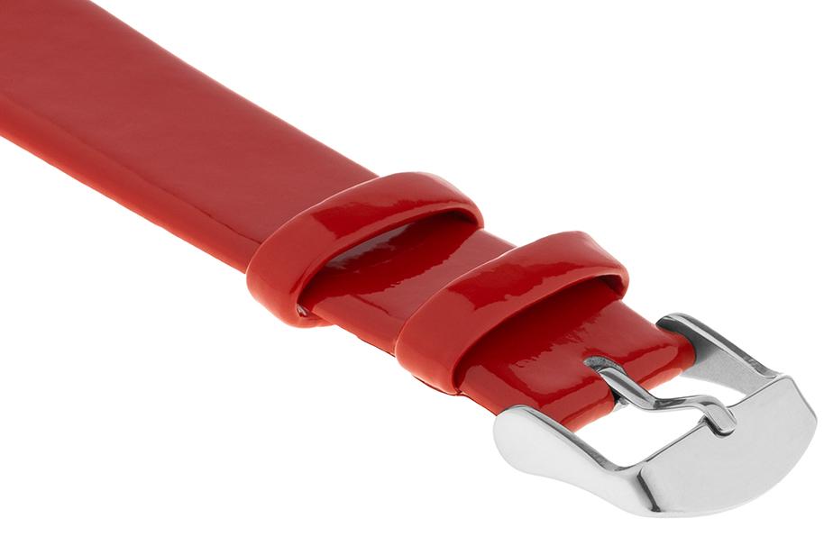 Pasek skórzany C20 - czerwony - 20 mm
