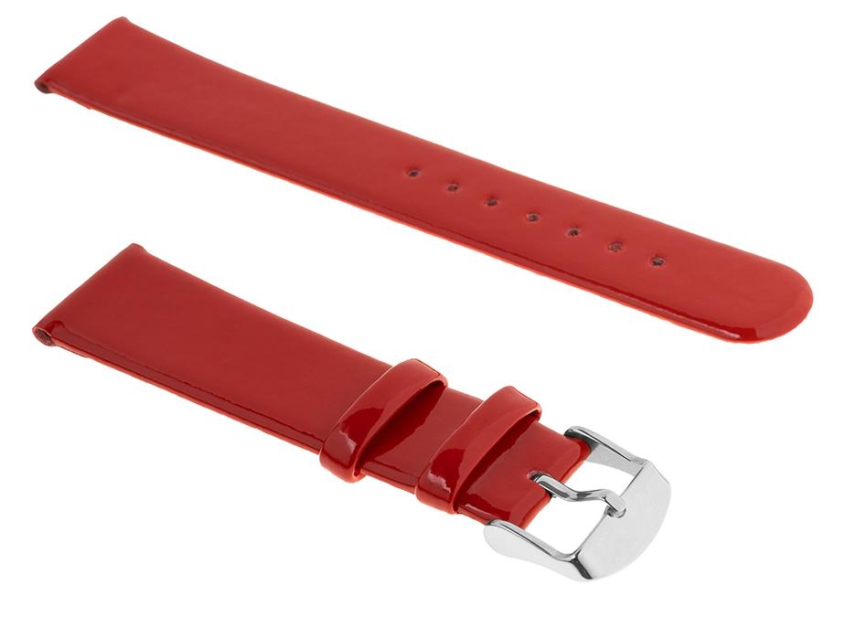 Pasek skórzany C20 - czerwony - 20 mm