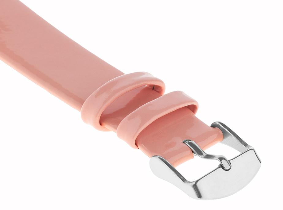 Pasek skórzany C20 - różowy - 16 mm