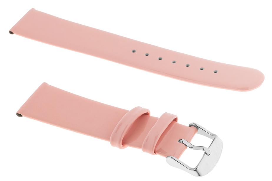 Pasek skórzany C20 - różowy - 16 mm