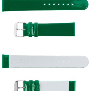 Pasek skórzany C20 - zielony - 18 mm