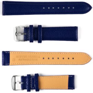 Pasek skórzany C3 - granatowy - 14 mm